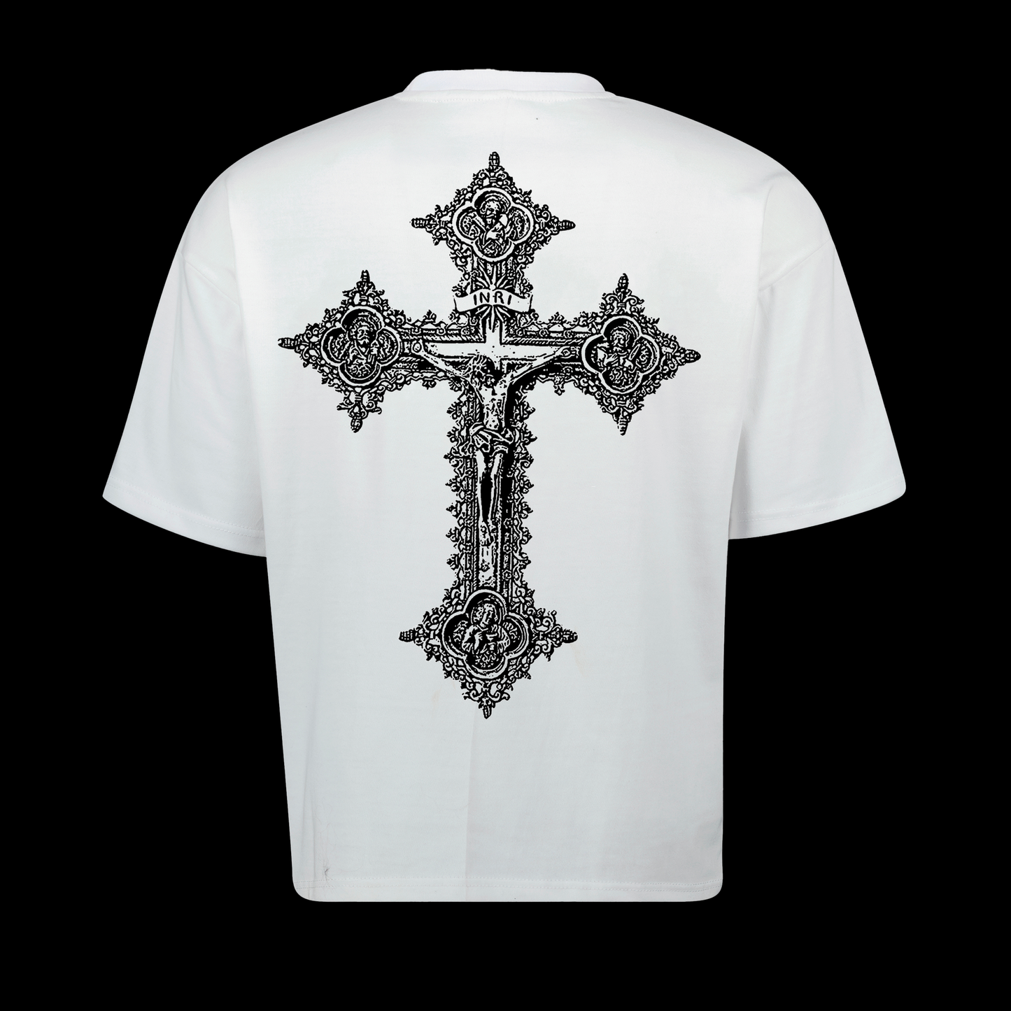 Camiseta con estampado de cruz
