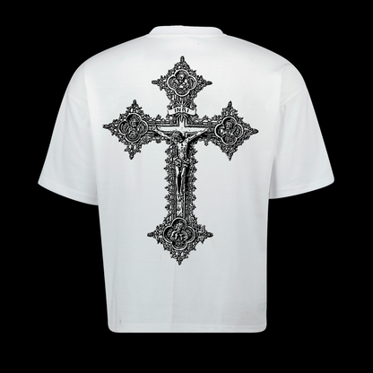 Camiseta con estampado de cruz